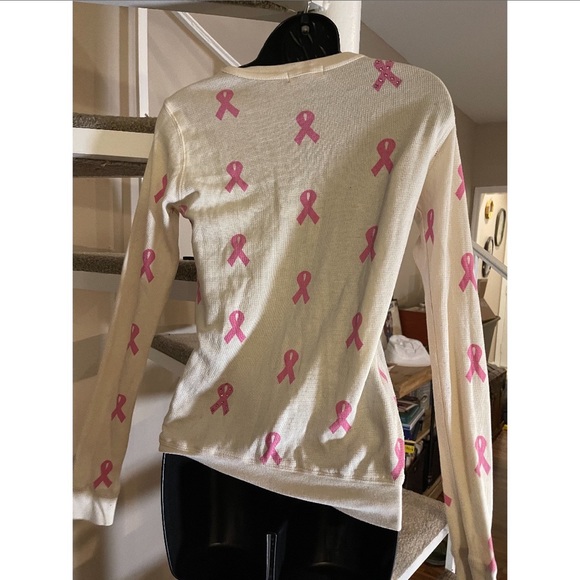 Y2K Rare Vintage Kitson Primp Breast Cancer Awareness (long sleeve) thermal - Picture 4 of 8